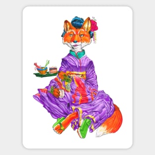 Foxy Geisha Magnet